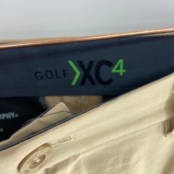 Johnston & Murphy Tan Khaki Golf Sport Trouser Pant Mens 36W 30L - Picture 5 of 7